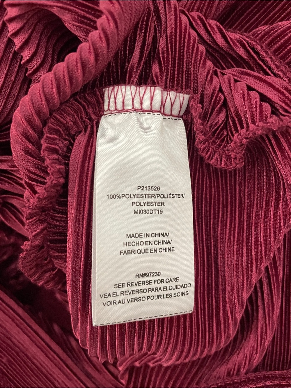 Absolutely Famous Burgundy Ruched Top - Picture 4 of 6